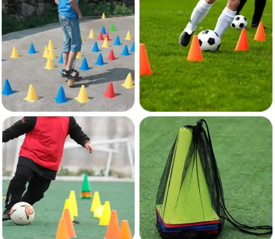 product multicolor plastic sports equipment for football  soccer training obstacle roadblock agility hurdles and field marker cones-7