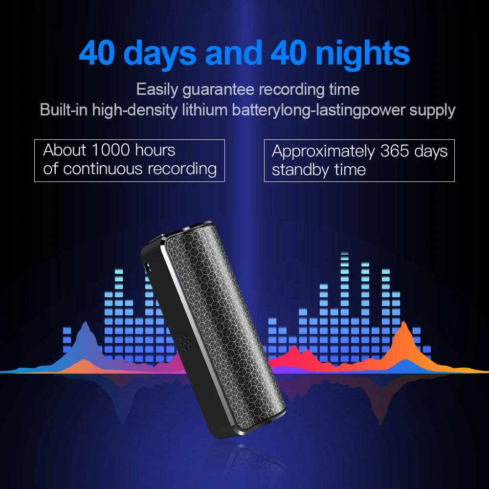 40days Original Voice Record 8/16/32gb Q70 Professional Activated