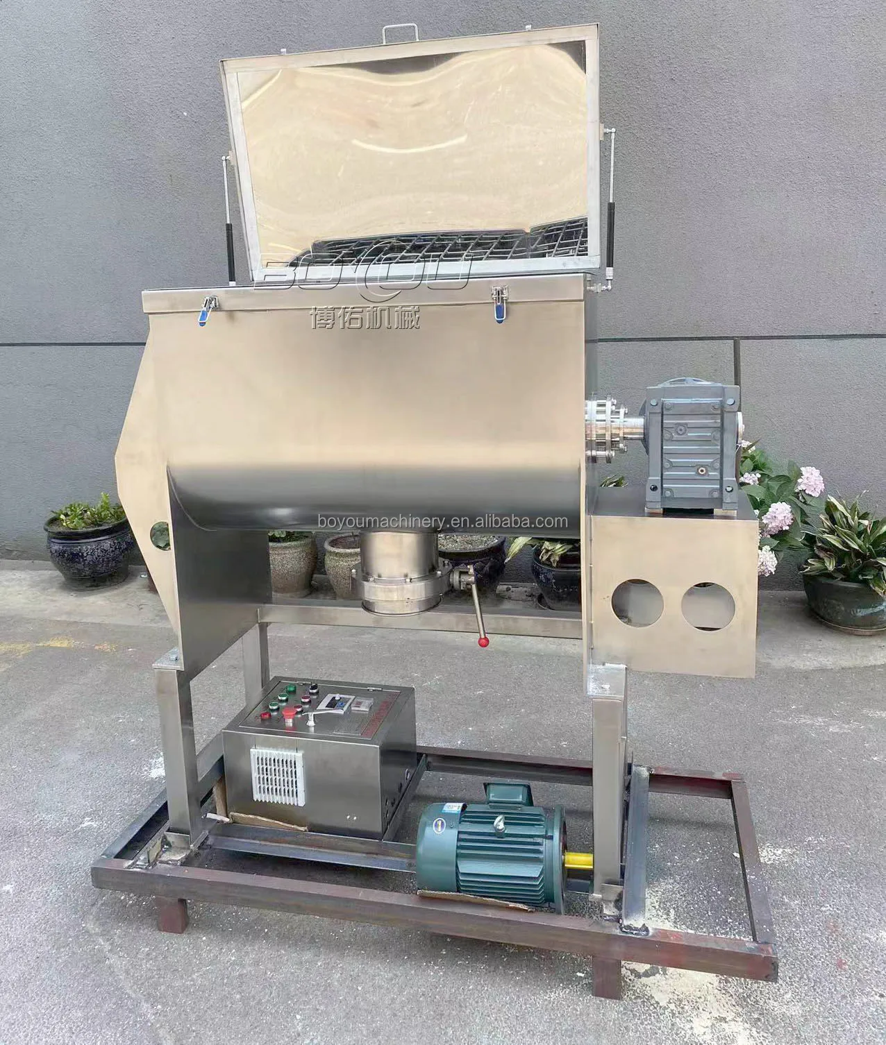 Lab Ribbon Mixer Boyou Vertical Laboratory Double Concrete Ribbon Mixer