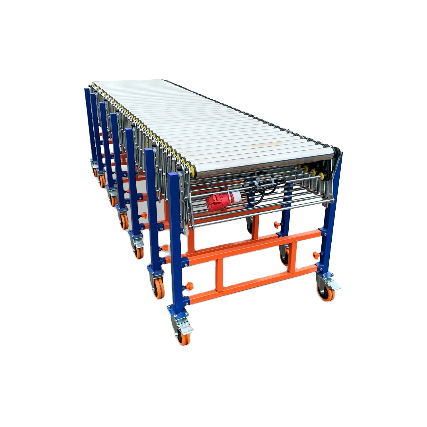 Warehouse System Using Multi Wedge Belt Power Roller Telescopic Conveyors Carton Box Flexible Poly V Belt Conveyor With CE