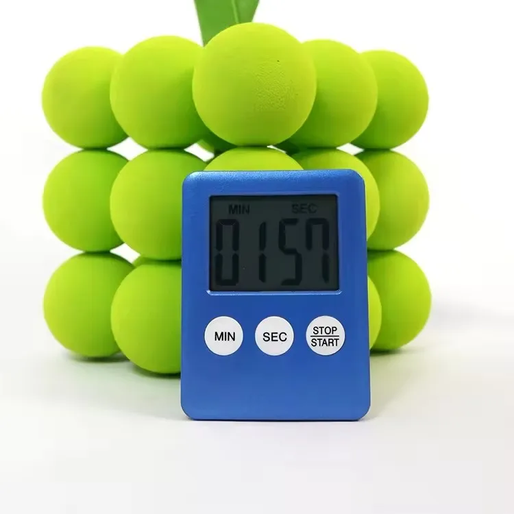 Hot Sale LCD Digital Countdown Timer Home Kitchen Tools Thin Square Refrigerator Magnetic Large Display Screen