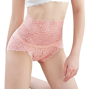 Fashion Sexy Lace Panties High Waist Floral Transparent Underpants  Woman  Woman Soft Lace Cute Briefs