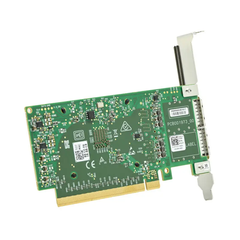 Mellanox ConnectX-5 EN Adapter 40GbE Dual-Port SFP28 Network Interface Card with PCIe4.0 X16 and 1/10/25/40GbE Transmission Rate