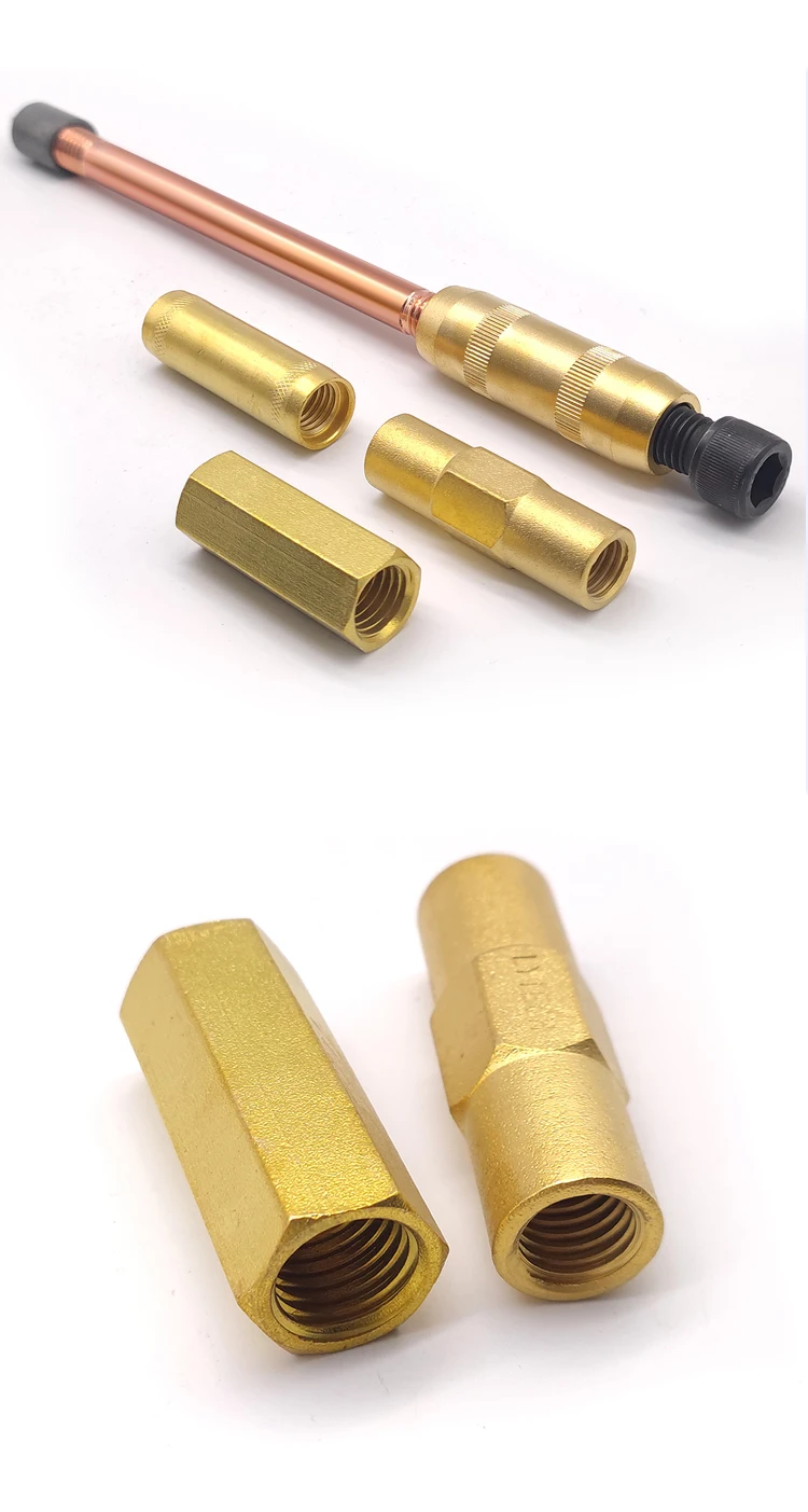 Copper Earth Ground Rod Coupler Threaded Ends Earth Rod Coupling Factory Protection Professional