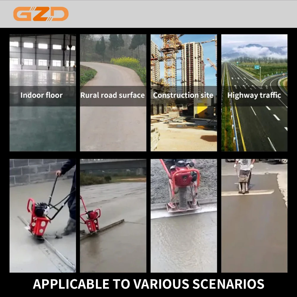 Vibration Rule Gasoline Concrete Vibrating Ruler Finishing Screeding Concrete Floor Screed Paver Machinery