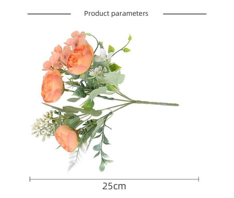 Hot Sell Peony Artificial Flowers Wedding Supplies Artificial Silk