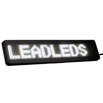 23CM Bluetooth Led Car Sign Display 12*72 Pixels Moving White Message Programmable Scrolling Led Display for Car Rear Window
