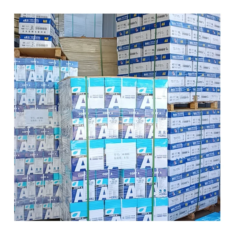 Smooth High Brightness 80GSM White Printer A4 Paper 70GSM Office Copy Paper Office A4 80 Gsm 500 Sheets Printer Paper A475g Size