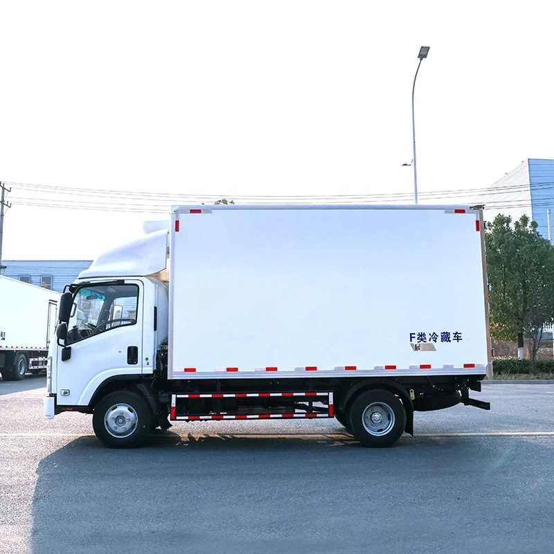 I SUZU ELF KV100 4x2 Refrigerator Truck 8 Ton Refrigerated Ttrucks for Meat and Fish Transport