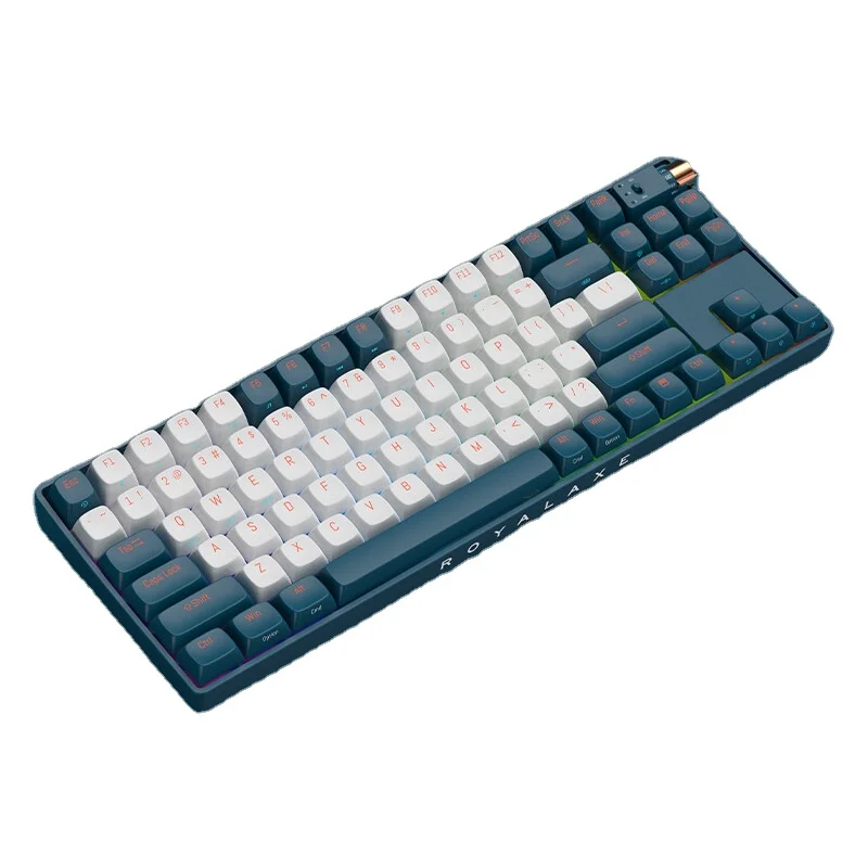 R87 Customization Wireless Mechanical Keyboard Hot Swappable Wired Dual Mode Wireless Keyboard RGB Backlit