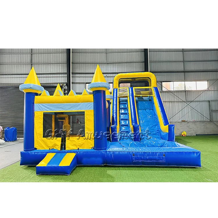 Château gonflable pour enfants de 3 à 6 ans - Petite maison de jeu gonflable en PVC avec coussin rebondissant, panier de basket et jeu rebondissant - Pompe à air incluse Château gonflable pour enfants de 3 à 6 ans - Petite maison de jeu gonflable en PVC avec coussin rebondissant, panier de basket et jeu rebondissant - Pompe à air incluse