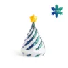 Bleu-vert - coquille blanche 10cm