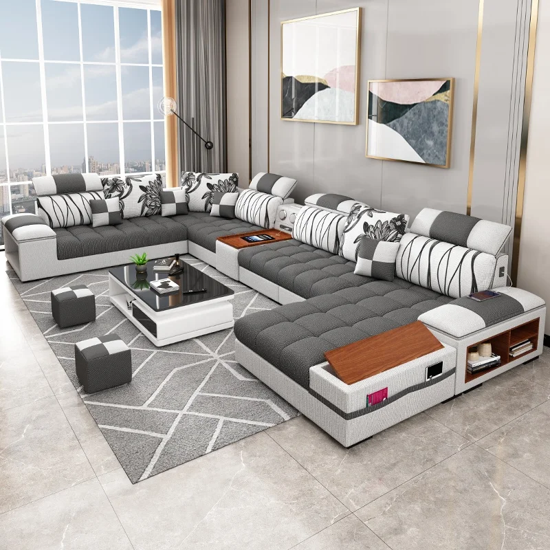 Canapé Modulable Moderne En Velours Orange - Design Personnalisable - 3 Places Et +