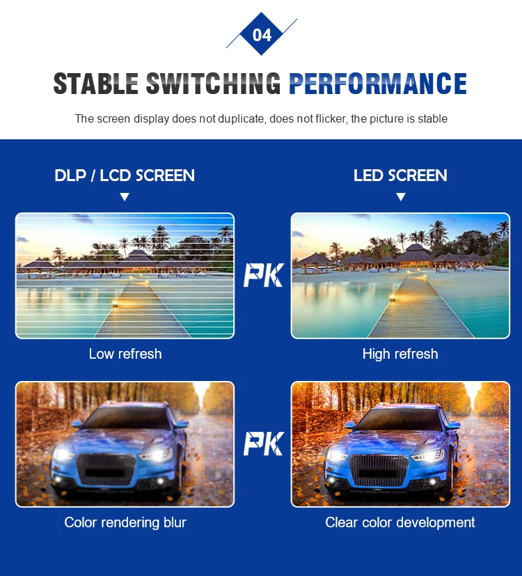 Unique Design Full Color Programmable Wall Mount Poster Outdoor P6 Led Display Billboard Screen 4K Low Power Consumption