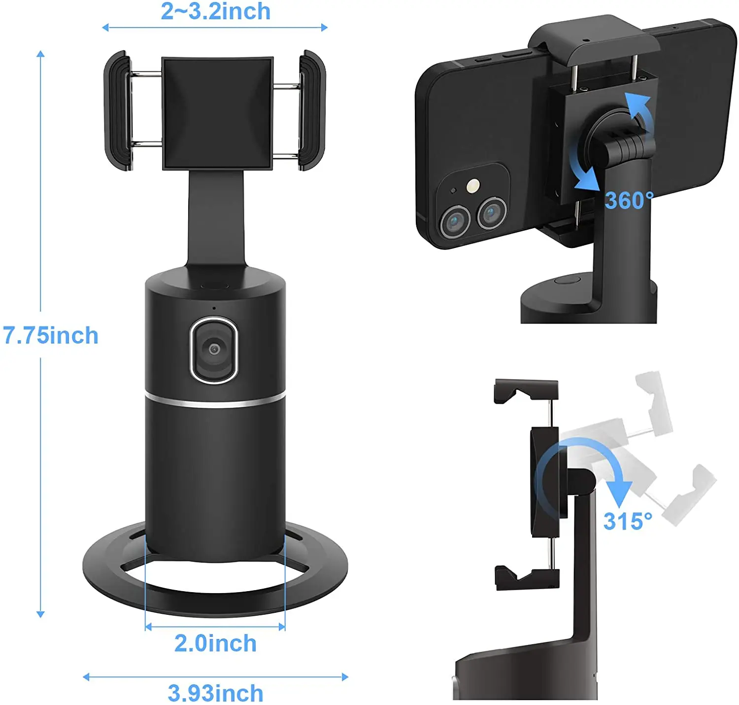 Auto Face Tracking Phone Mount
