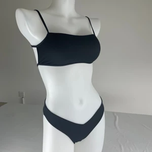 In Stock 2-Piece Set Factory Customizable Black Bikini Dropshipping See-Through Swimwear for Women