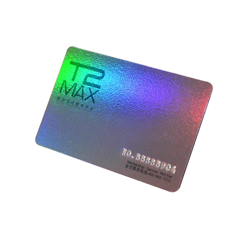 Hologram Nfc Card Laser Printing Nfc Security Stickers Thank You Card With RFID Chip