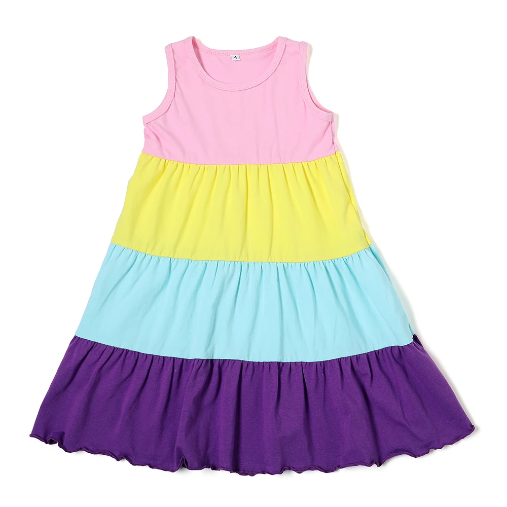 Fashion Dresses 2023 Plain Cotton Custom Summer Sleeveless Monogram