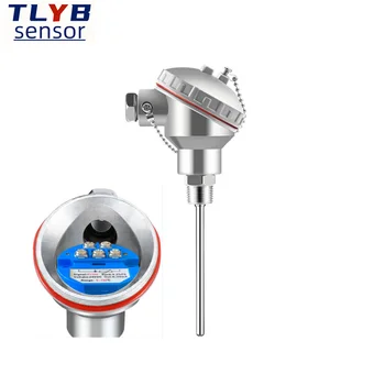 Pt100 Temperature Sensor Integrated Temperature Transmitter 4-20ma Wzp 