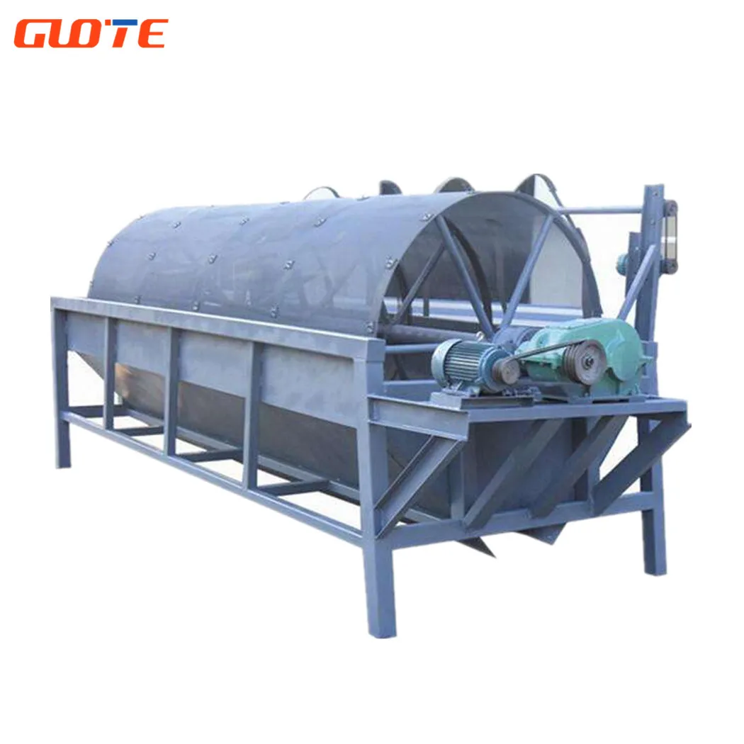Large Capacity Sorting Stainless Steel Recycling Wear-resisting Roller Screen Machine Rotating Drum Sieve