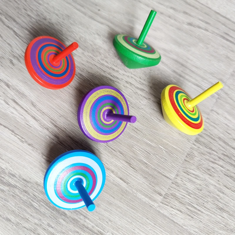 Новейший стиль детская игра милые 5 стилей деревянные Мини спиннинговые