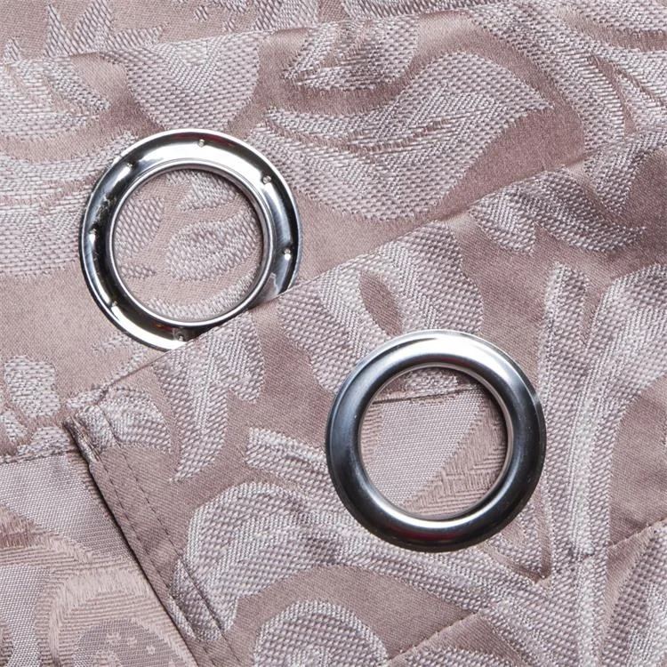 Wholesale living room floral jacquard ring top window curtains