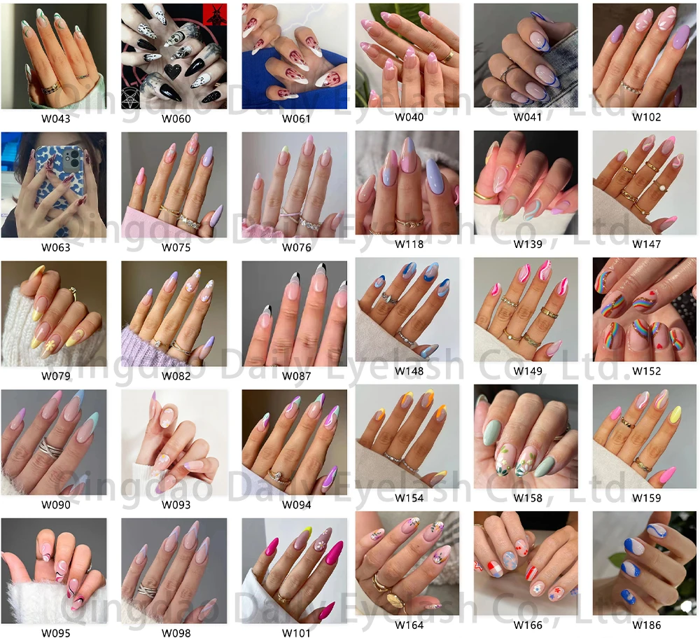 Custom Extra Long 3D Hand Made Vendors for Press on Nails De Luxe
