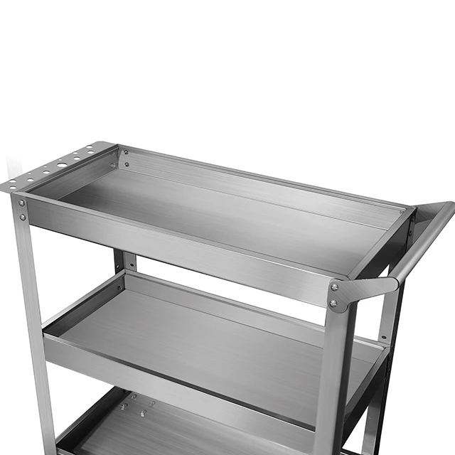 Multi-Functional Stainless Steel Car Storage Tool Cabinet Thickening Car Repair Workshop Moving Parts Trolley