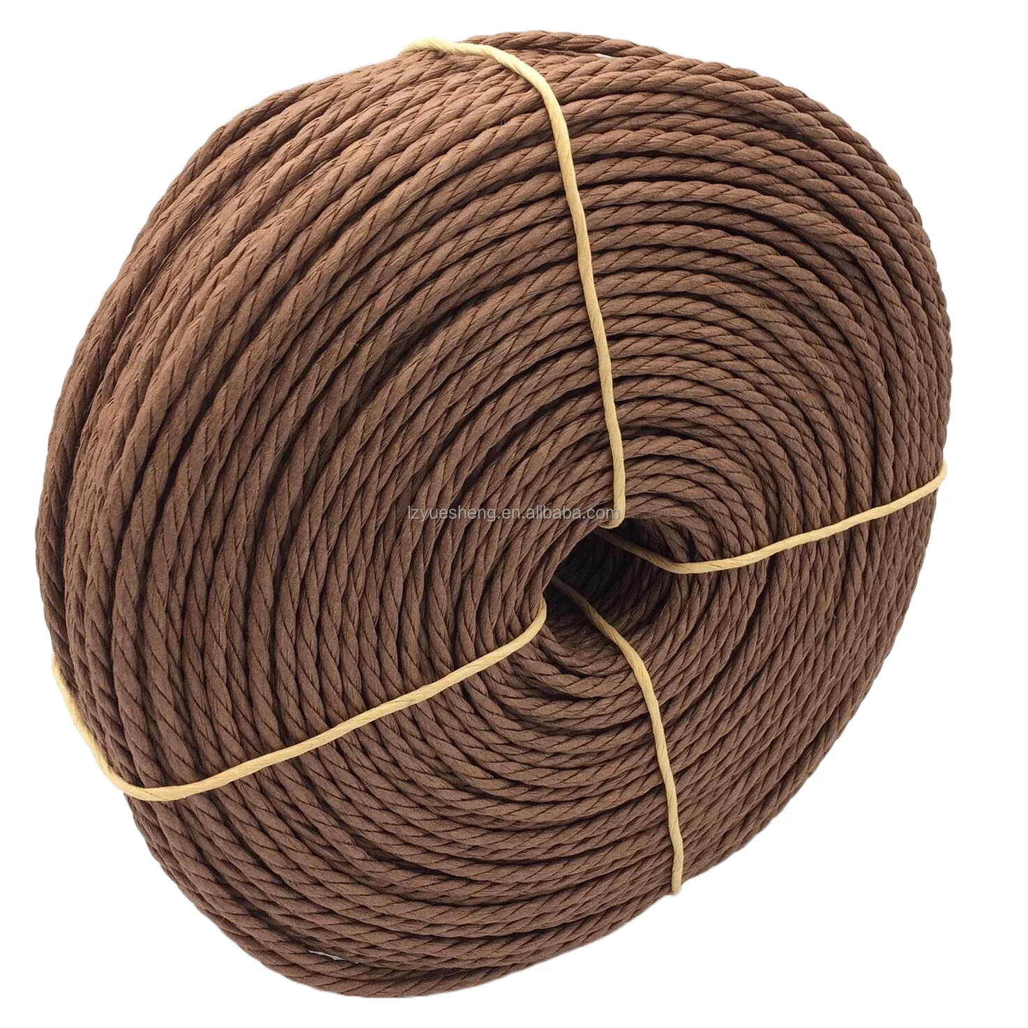 China Factory 100% Paper 3 Strands Twist Rope Danish Paper Cord Recyclable 4mm/5mm for Furniture or Chair