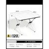 60 carbon steel egg roll table, white