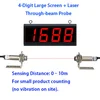 4-Digit 4" Large Screen + Laser Through-beam Probe