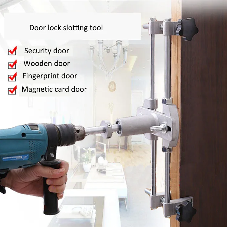 Horizontal Doorlock Mortising Machine,Portable Mortising Drilling Machine,Wood Slot Mortising