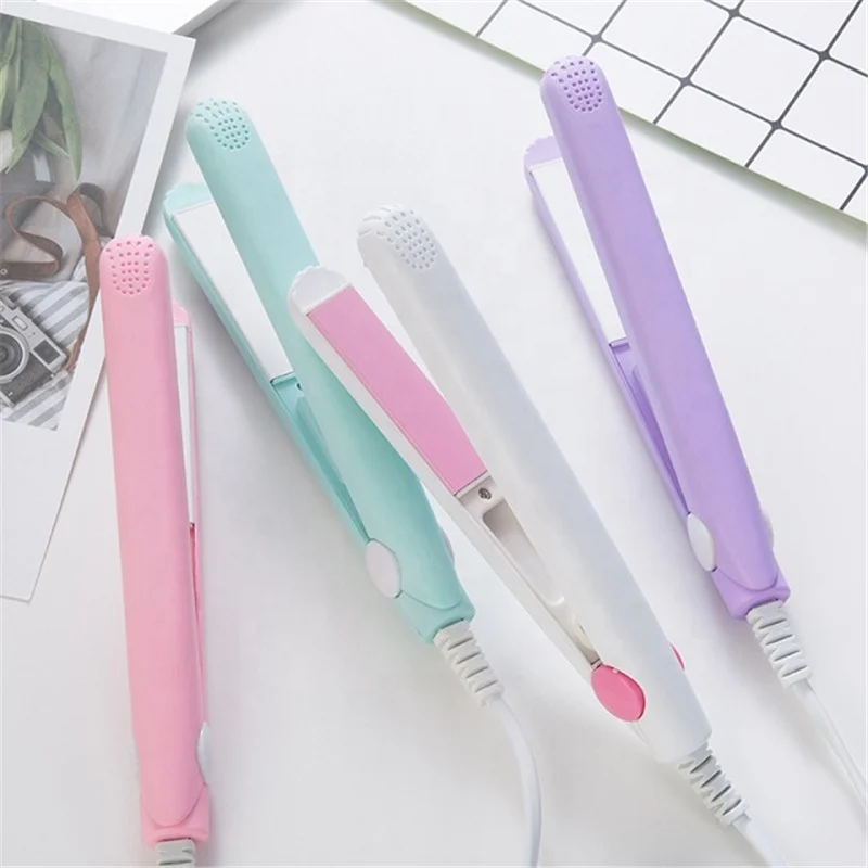 New Curling Iron Mini Hair Straightener Iron Ceramic Straightening Styling Tools Hair Curler Flat Iron Beard Straightener