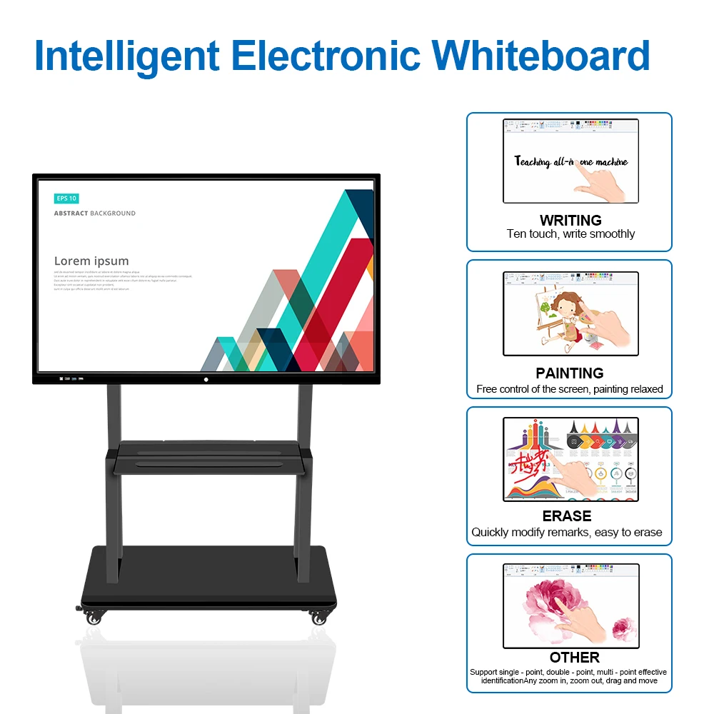 Android Board Big Monitor Interactive Whiteboard Iq Board Interactive Whiteboard LCD Interactive Touch Screen Smart Board TV