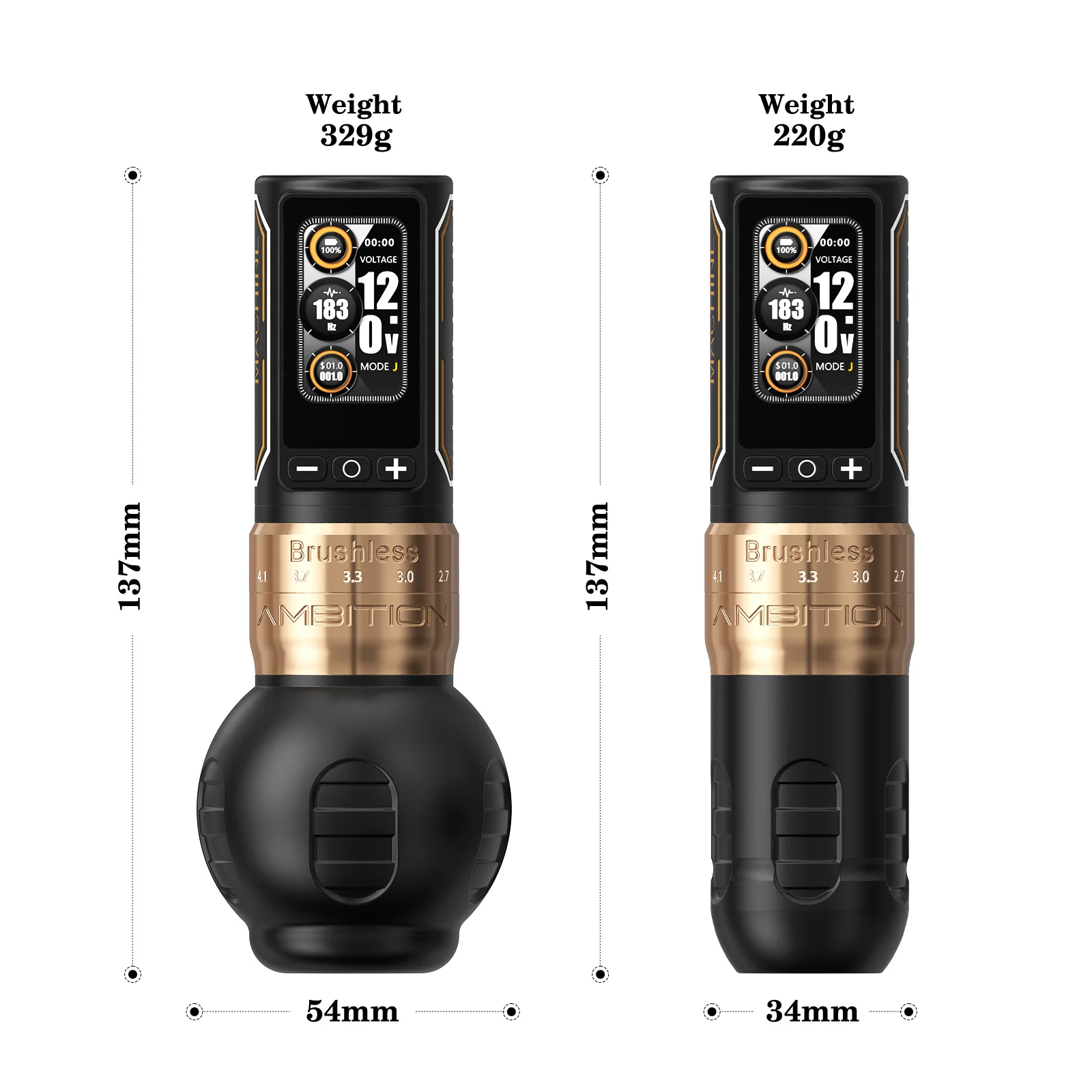 AMBITION Wireless　tattoo machine set　刺青 Ambition Ninja Max 280 - Professional Wireless Tattoo Machine