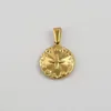 04-round cross-Gold