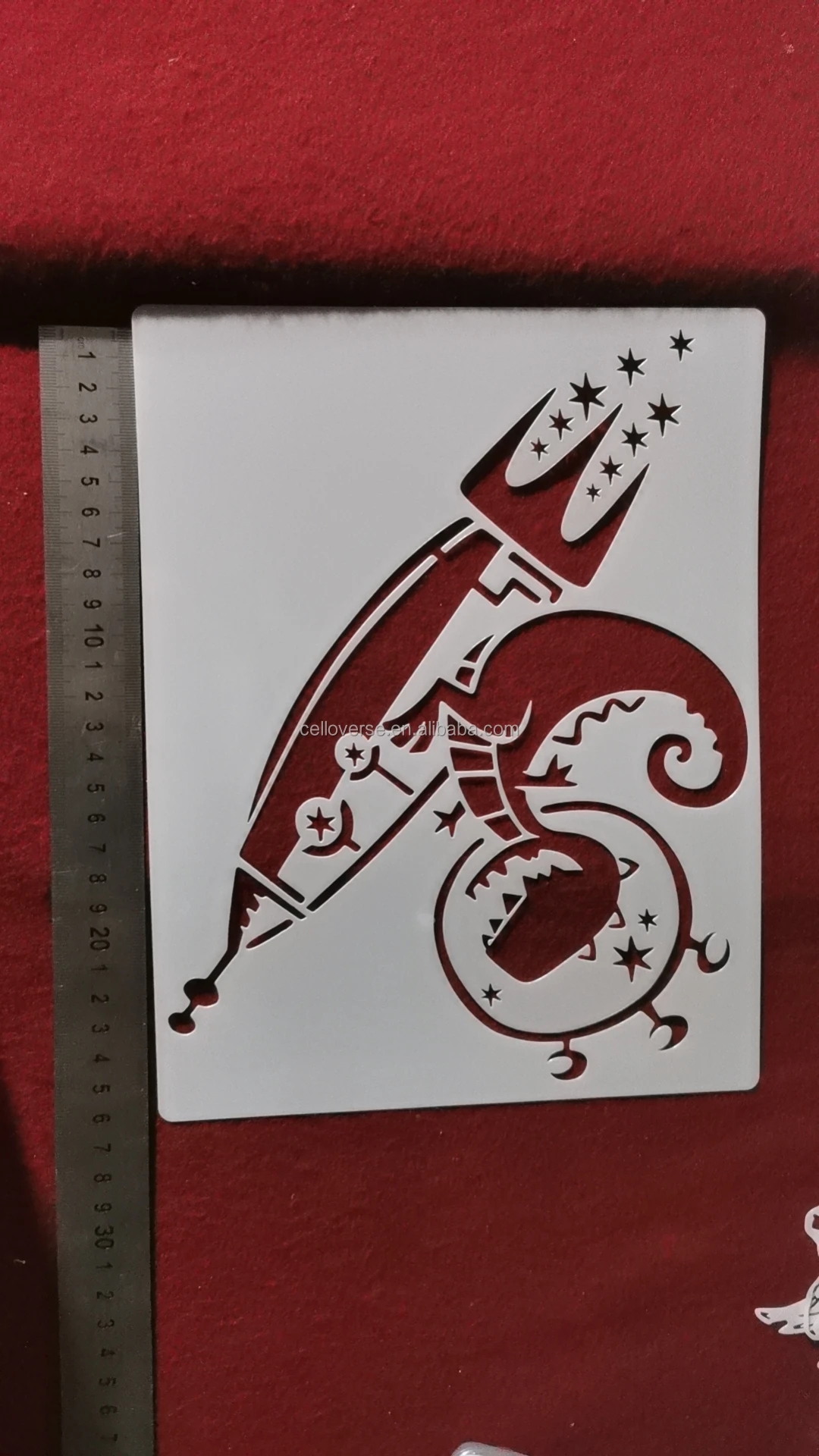 16pcs Custom Ecofriendly Reusable Customized Coffee Templates Cappuccino Foam Latte Art Stencil