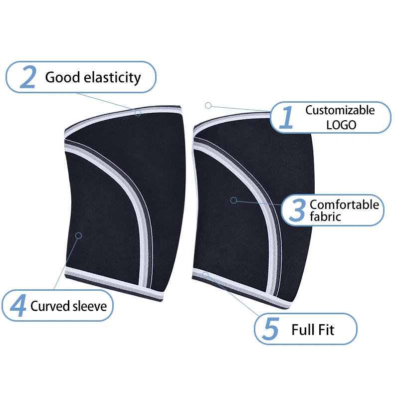 Custom Knee Guards Sports Weightlifting Powerlifting Neoprene Knee Pads