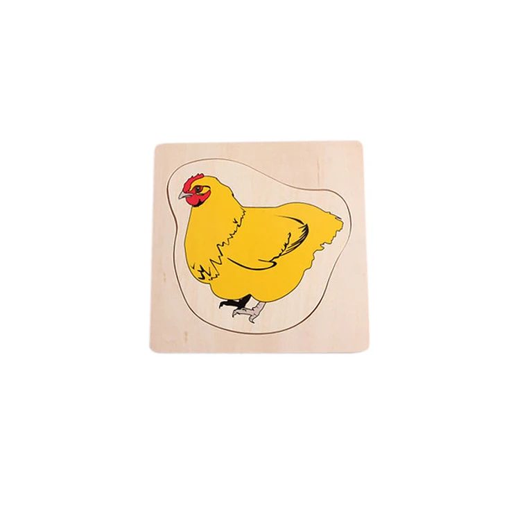 Детский сад Школа Монтессори образования Деревянные Головоломки игрушечные лошадки для