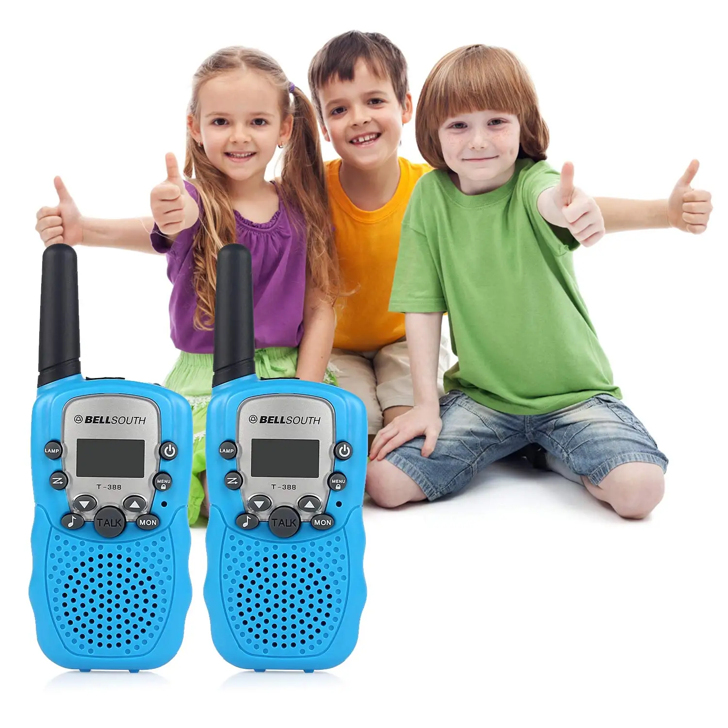 Random Color Baofeng T3 UHF  Lanyard Wireless Watch Wishhouse Children 2 3 4 5 Pack for Girls Kids pink Toy Walkie Talkies