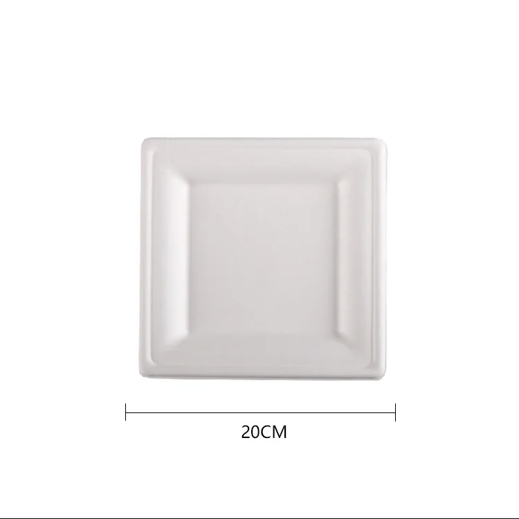 Disposable Biodegradable Square Sugarcane Bagasse Plates| Alibaba.com