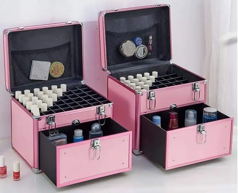 Portable Multi-function Nail Tool Box For Home Manicure & Pedicure