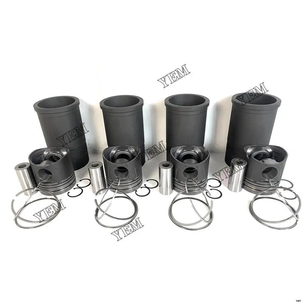 R914 Cylinder Engine Liner Kit With Pistons Ring Set for Liebherr