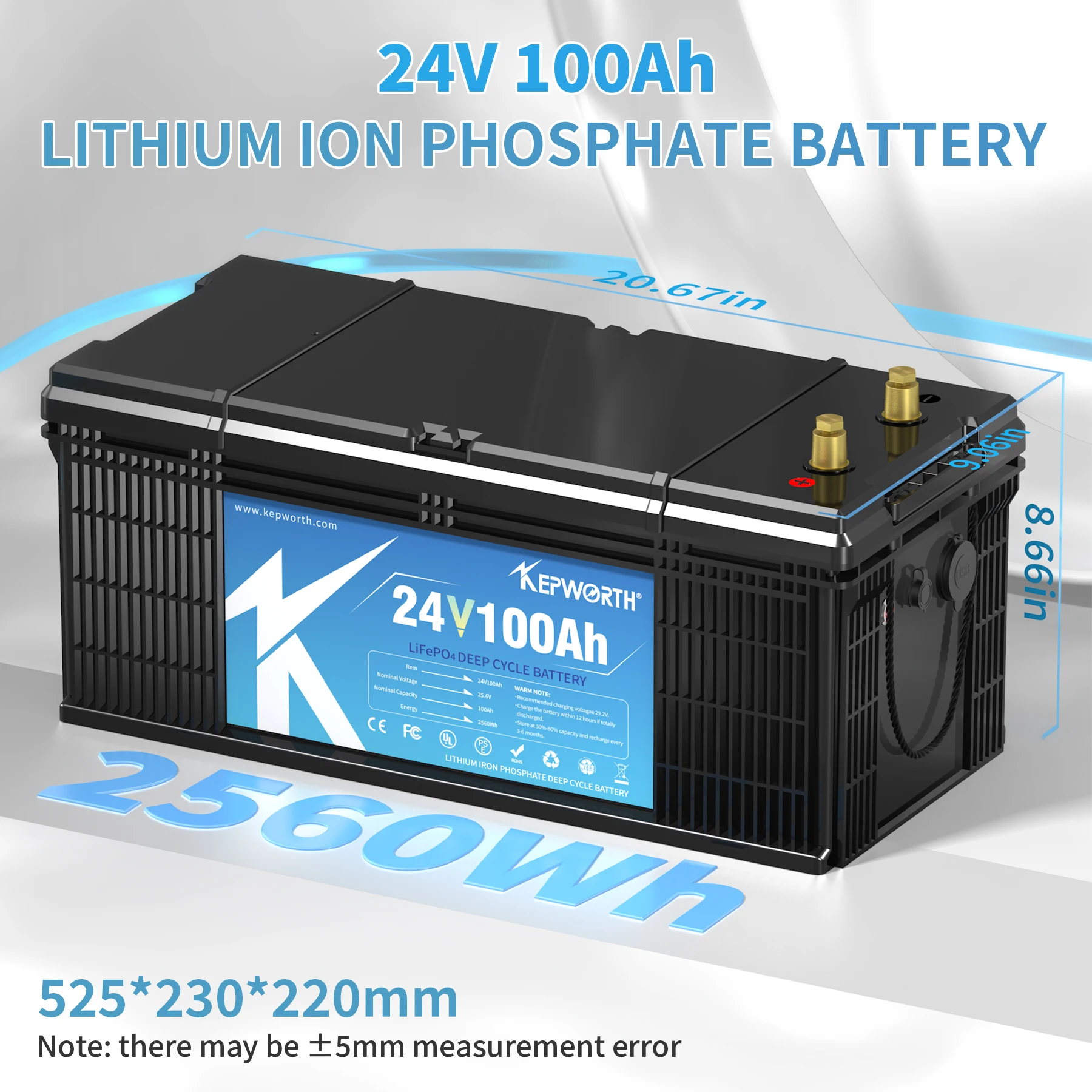 Kepworth 24v 100ah Lithium Ion Batteries Pack For Electric Vehicles Rv Marine Boat Battery 4048