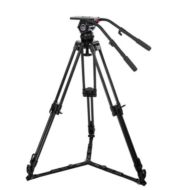Factory Secced Reach Plus 4 Professional Broadcast CCTV Heavy Duty Video Camera Carbon Fiber Tripod 65KG Payload
