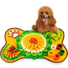 Best sell Anti Bite Carpet Olfactory Washable Pet snaffle Training toy Dog Play Sniffing Mat snuffle pad for dogs
