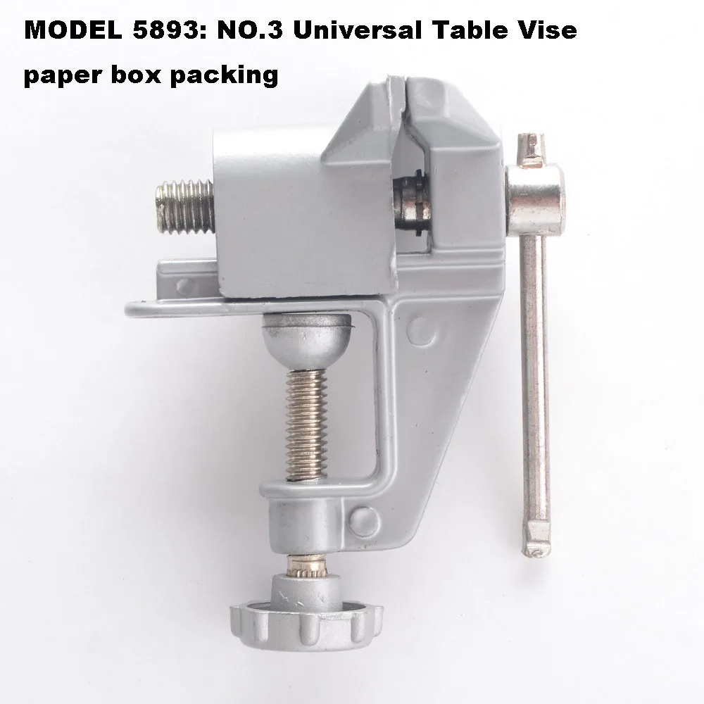 Mini Aluminum Alloy Bench Vise - 360 Degree Rotating Table Clamp For DIY & Small Projects