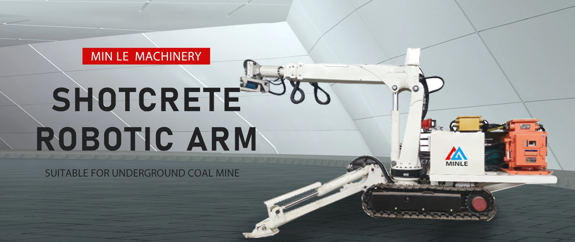 Walking Concrete Spraying Robot with Large Spraying Range and High Efficiency