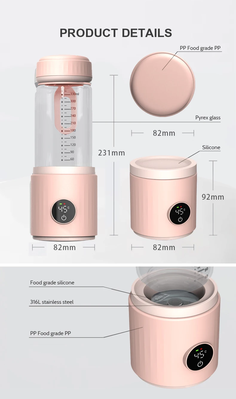 New Portable Travel Battery Usb Universal Baby Feeding Bottle Warmer