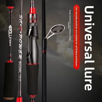 Carbon Bass Lure Rod Set with Medium Action Spinning Reel 2-Piece Design for Bottom Fishing Ocean Beach Gear – Rod – view 4